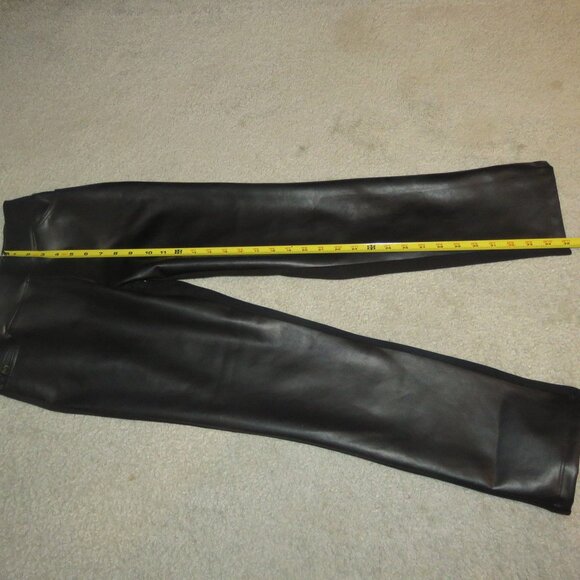 NEW NWOT Belle by Kim Gravel Petite Faux Leather Front,Ponte Back Pant Petite 0 - Picture 8 of 16